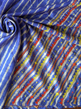 Load image into Gallery viewer, Lambani Embroidered Tussar Leheriya Saree