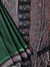 Load image into Gallery viewer, Ajrakh Bandhej fine Modal Silk Saree