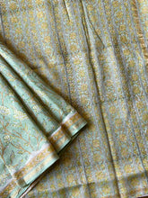 Load image into Gallery viewer, Block-Printed Silk-Cotton Saree