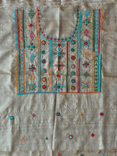 Load image into Gallery viewer, Lambani Tussar Unstitched Kurta - Natural Tussar