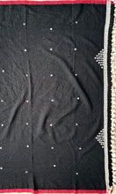 Load image into Gallery viewer, Handwoven Bhujodi Kala Cotton Saree