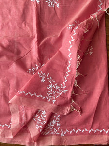 Appliqué Mangalgiri Handwoven Cotton Saree