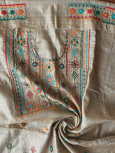 Load image into Gallery viewer, Lambani Tussar Unstitched Kurta - Natural Tussar