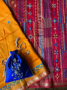 Silk Potli Royal Blue