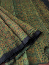 Load image into Gallery viewer, Ajrakh Desi Tussar Silk Saree