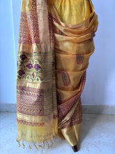 Load image into Gallery viewer, Yellow Bagh Kosa Kota Weave Silk Saree