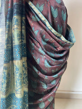 Load image into Gallery viewer, Block-Printed Silk-Cotton Saree