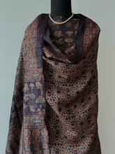 Load image into Gallery viewer, Ajrakh Tussar Kurta Dupatta Set