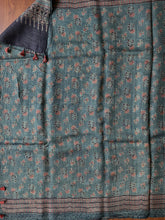 Load image into Gallery viewer, Ajrakh Desi Tussar Silk Saree