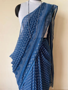 Kota Doria Appliqué Details Saree