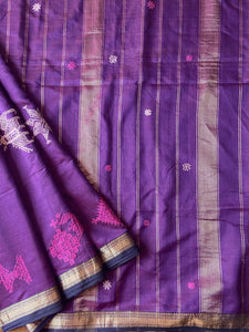 Kasuti Hand- Embroidered Saree