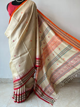 Load image into Gallery viewer, Karvati Kinaar Vidarbha Tussar Jaala Palla Saree