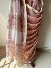 Load image into Gallery viewer, Block-Printed Silk-Cotton Saree