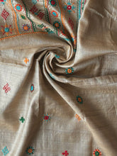 Load image into Gallery viewer, Lambani Tussar Unstitched Kurta - Natural Tussar