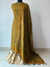 Load image into Gallery viewer, Ajrakh Tussar Kurta Dupatta Set