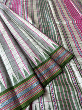 Load image into Gallery viewer, Karvati Kinar Vidarbha Tussar Checks Saree