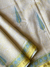 Load image into Gallery viewer, Block-Printed Silk-Cotton Saree