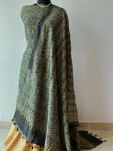 Load image into Gallery viewer, Ajrakh Tussar Kurta Dupatta Set
