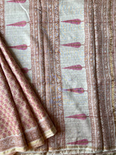 Load image into Gallery viewer, Block-Printed Silk-Cotton Saree