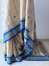 Load image into Gallery viewer, Karvati Kinar Vidarbha Tussar Jaala Palla Saree