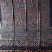 Load image into Gallery viewer, Ajrakh Tussar Kurta Dupatta Set