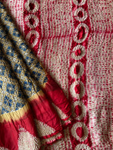 Load image into Gallery viewer, Shibori Ajrakh Fine Modal Silk Saree