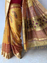Load image into Gallery viewer, Yellow Bagh Kosa Kota Weave Silk Saree