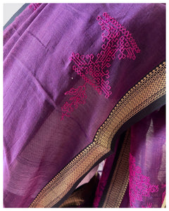 Kasuti Hand- Embroidered Saree