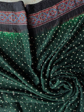 Load image into Gallery viewer, Ajrakh Bandhej fine Modal Silk Saree