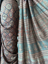 Load image into Gallery viewer, Ajrakh Desi Tussar Silk Saree