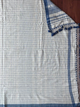 Load image into Gallery viewer, Handwoven Bhujodi Kala Cotton Saree
