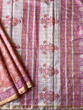 Load image into Gallery viewer, Block-Printed Silk-Cotton Saree