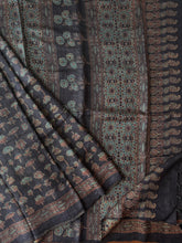 Load image into Gallery viewer, Ajrakh Desi Tussar Silk Saree
