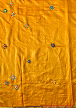 Load image into Gallery viewer, Lambani Embroidered Handwoven Maheshwari Silk-Cotton Saree.