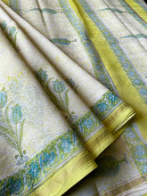 Load image into Gallery viewer, Block-Printed Silk-Cotton Saree