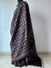 Load image into Gallery viewer, Ajrakh Desi Tussar Silk Saree