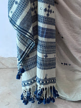 Load image into Gallery viewer, Handwoven Bhujodi Kala Cotton Saree