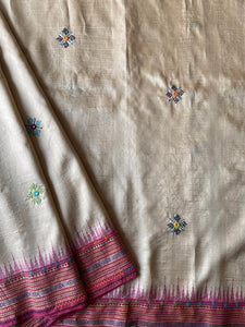 Lambani Karvati Kinaar Vidarbha Tussar Handwoven Saree