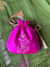 Load image into Gallery viewer, Silk Potli Pink