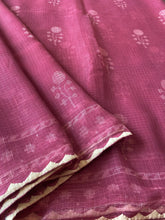 Load image into Gallery viewer, Kota Doria Appliqué Details Saree