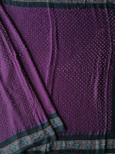Load image into Gallery viewer, Ajrakh Bandhej fine Modal Silk Saree