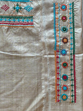 Load image into Gallery viewer, Lambani Tussar Unstitched Kurta - Natural Tussar