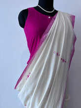 Load image into Gallery viewer, Handwoven Bhujodi Kala Cotton Saree