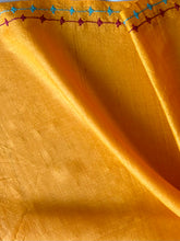 Load image into Gallery viewer, Lambani Embroidered Tussar Leheriya Saree