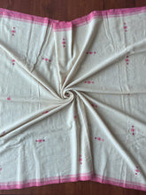 Load image into Gallery viewer, Handwoven Bhujodi Kala Cotton Saree