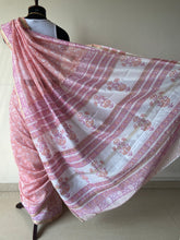 Load image into Gallery viewer, Block-Printed Silk-Cotton Saree