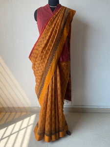 Bagh Maheshwari Silk Cotton Saree