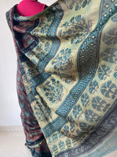 Load image into Gallery viewer, Block-Printed Silk-Cotton Saree