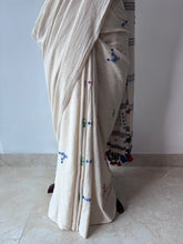 Load image into Gallery viewer, Handwoven Bhujodi Kala Cotton Saree