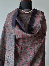 Load image into Gallery viewer, Ajrakh Tussar Kurta Dupatta Set